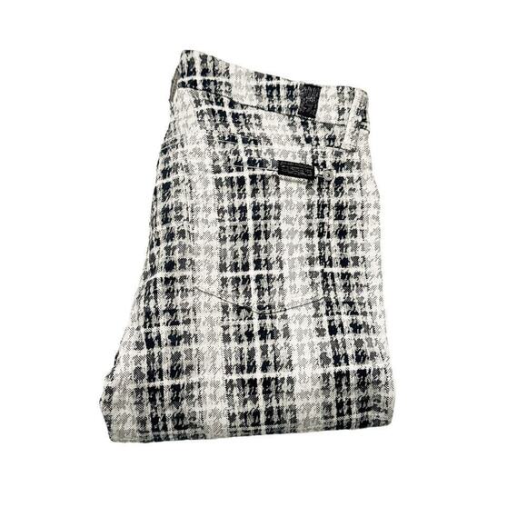 7 For All Mankind Patterned Skinny Jeans Plaid Houndstooth Size 26 - Picture 1 of 8